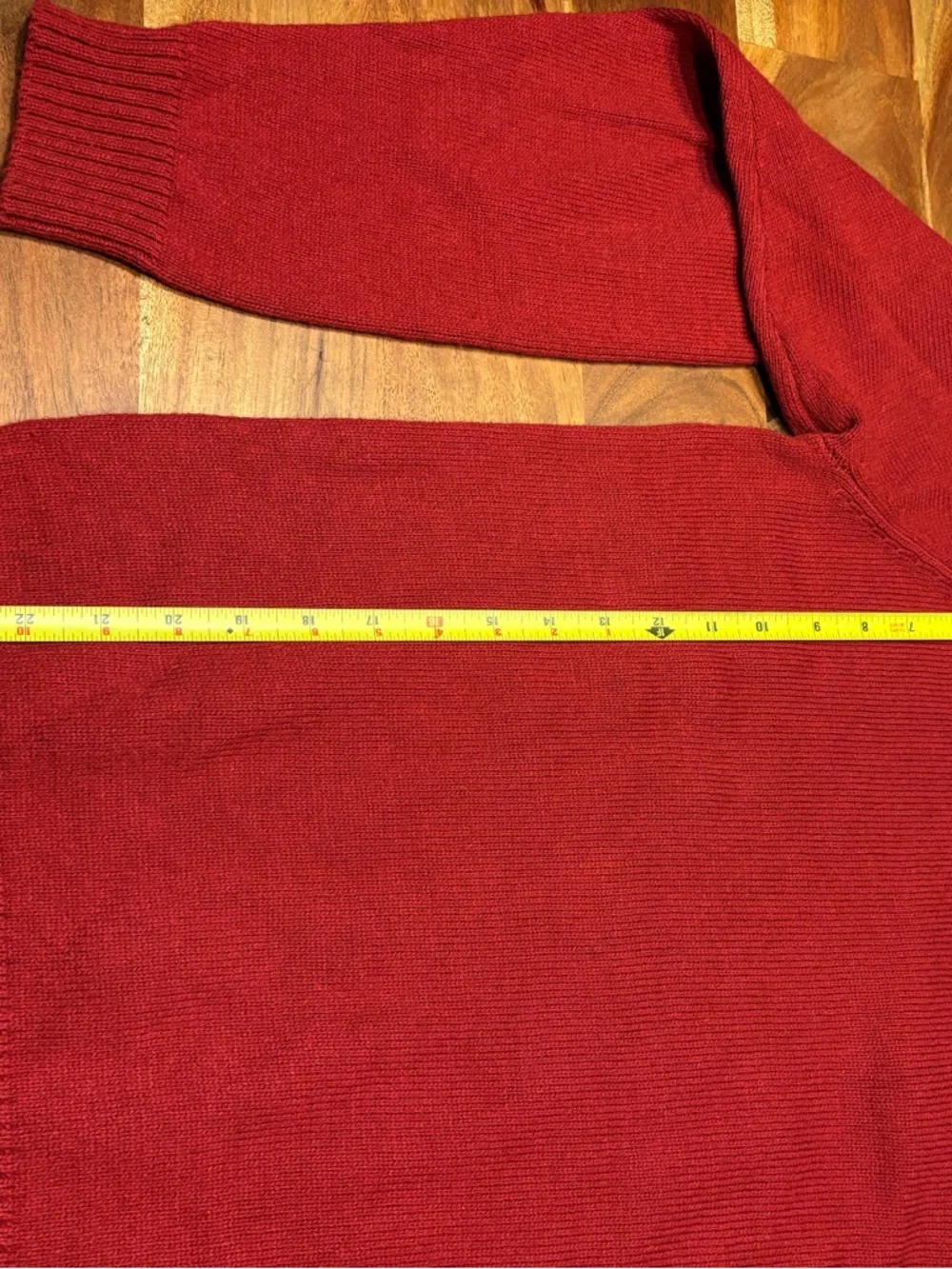 Oscar de la Renta Red Arglyle Quarter-Zip Sweater - Red - Large